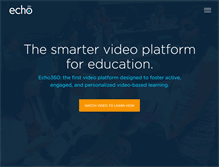 Tablet Screenshot of echo360.com